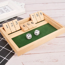 Load image into Gallery viewer, Shut The Box Game - Fun Table Math Game for Adults &amp; Kids