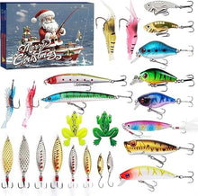 Load image into Gallery viewer, 24 Days Christmas Countdown Fish Tackle Set