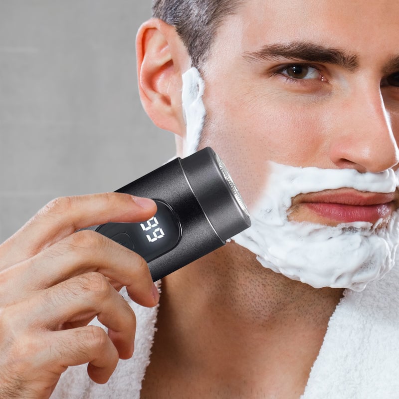 Mini Portable Rechargeable Shaver with Digital Display