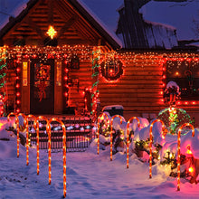 Load image into Gallery viewer, Solar Candy Cane Christmas Decorations