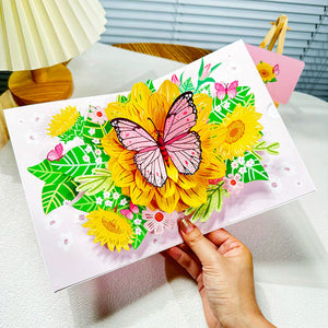 3D Handmade Flower Greeting Card