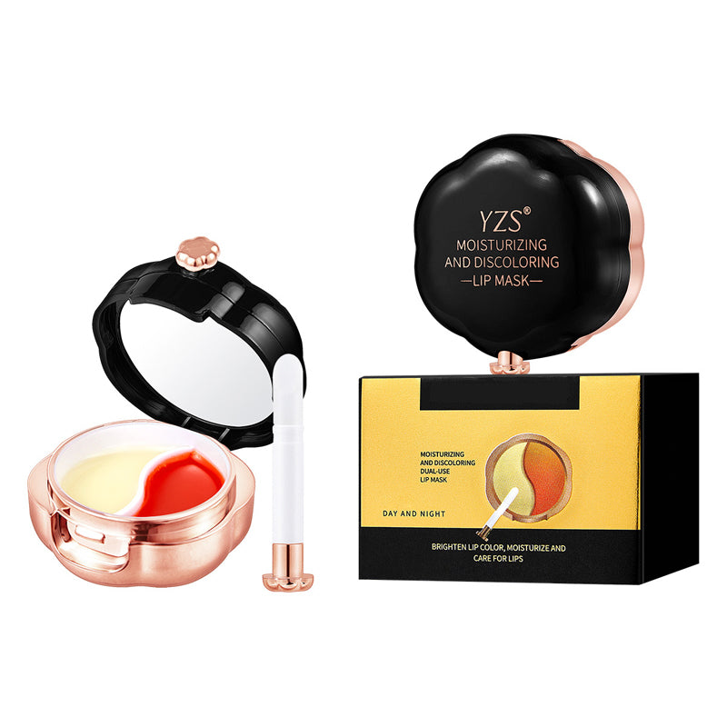 Moisturizing two-tone lip mask