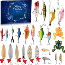 Load image into Gallery viewer, 24 Days Christmas Countdown Fish Tackle Set