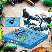 Load image into Gallery viewer, 24 Days Christmas Countdown Fish Tackle Set