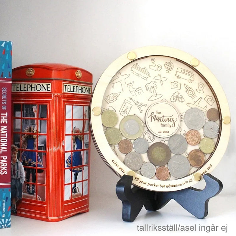 Personalized Coin Box Travel Gift