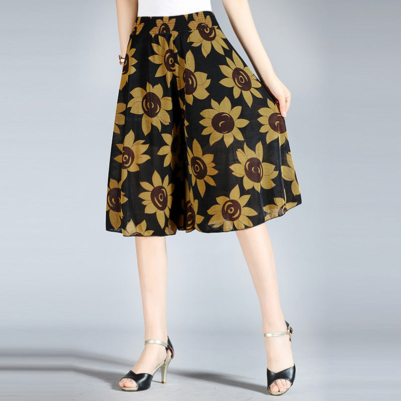 Women's Vintage Style Wide Leg Culottes