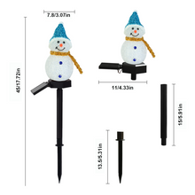 Load image into Gallery viewer, Waterproof Solar Snowman Lamp