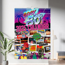 Load image into Gallery viewer, Back to the 80’s - 2025 Wall Calendar