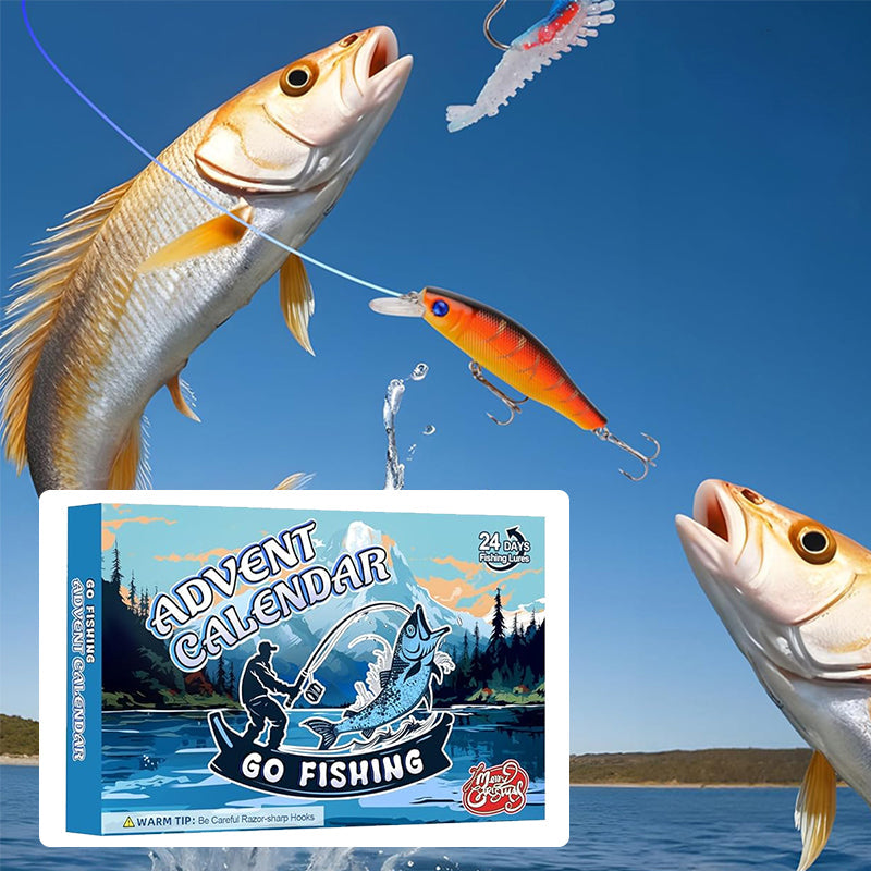 Presale>>24 Days Christmas Countdown Fish Tackle Set