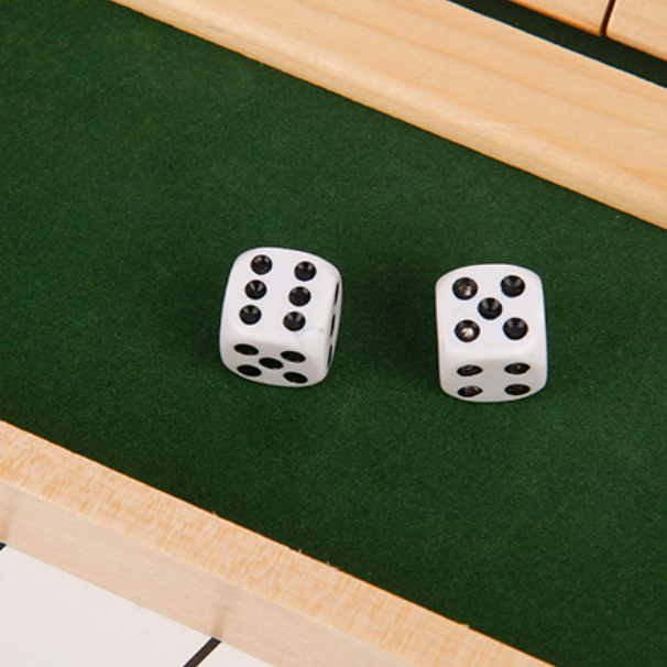 Shut The Box Game - Fun Table Math Game for Adults & Kids