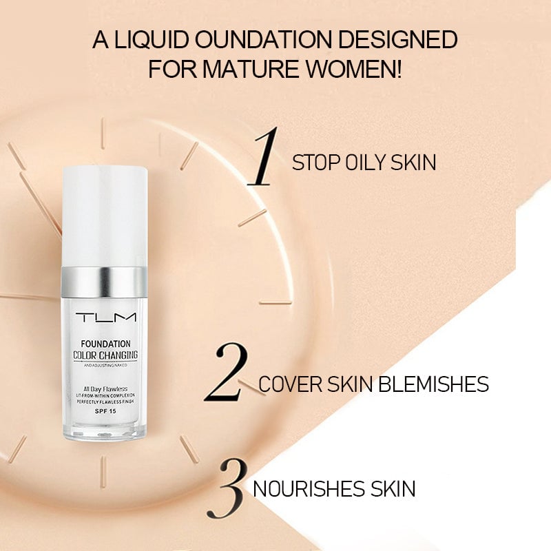 🔥Special Offer-Pay 2 Get 3🎉Colour Changing Mature Skin Foundation