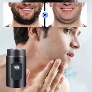 Mini Portable Rechargeable Shaver with Digital Display