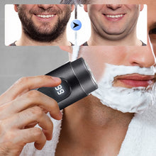 Load image into Gallery viewer, Mini Portable Rechargeable Shaver with Digital Display