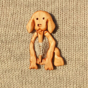 💟Brooch pin with wooden animal pattern🔥