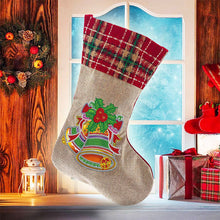 Load image into Gallery viewer, 5D Diamond Painting Xmas Rhinestone Sock Embroidery Mosaic Gift Bag