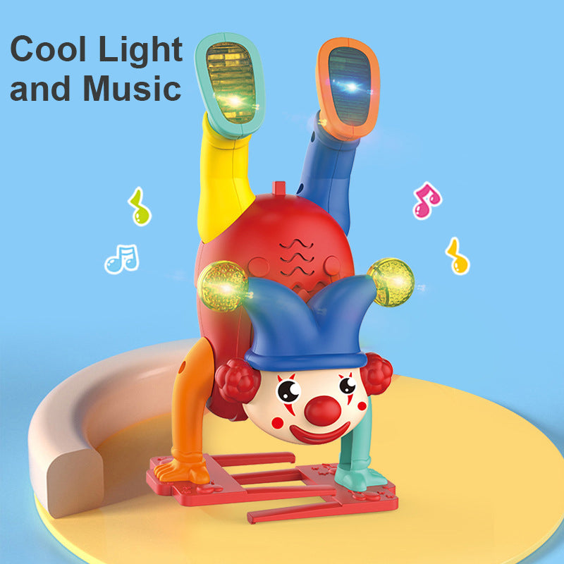 Electric Handstand Clown Toy With Light and Music