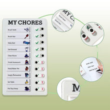 Load image into Gallery viewer, Magnetic Dry-erase Daily Routine Chart