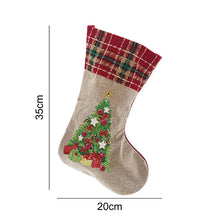 Load image into Gallery viewer, 5D Diamond Painting Xmas Rhinestone Sock Embroidery Mosaic Gift Bag