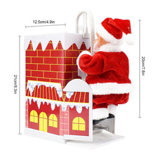 Load image into Gallery viewer, 🎅Electric Chimney Climbing Santa Claus Musical Toys🎄