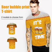 Load image into Gallery viewer, Fashion 3D Print Beer Bubble Short Sleeve T-Shirt