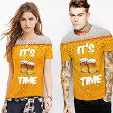 Load image into Gallery viewer, Fashion 3D Print Beer Bubble Short Sleeve T-Shirt