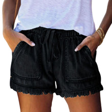 Load image into Gallery viewer, Women&#39;s Casual Denim Shorts With Pockets Cotton Jeans Shorts