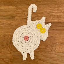 Load image into Gallery viewer, Cute Knitted Kitten Butt Coasters