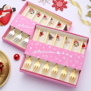 Christmas Decorations for Home - Christmas Metal Spoon Gift Set