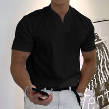 Load image into Gallery viewer, Short-sleeved V-neck athletic t-shirt