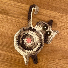 Load image into Gallery viewer, Cute Knitted Kitten Butt Coasters