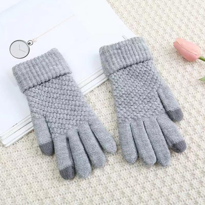 Jacquard Thick Touch Screen Gloves