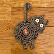 Load image into Gallery viewer, Cute Knitted Kitten Butt Coasters