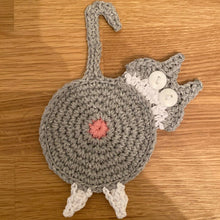 Load image into Gallery viewer, Cute Knitted Kitten Butt Coasters