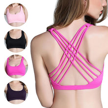 Load image into Gallery viewer, Cross Back Sport Bra