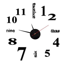 Load image into Gallery viewer, Modern DIY Punch-Free Wall Clock