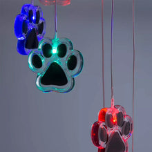 Load image into Gallery viewer, Bear Paw Print Solar Wind Chime