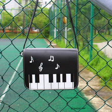 Load image into Gallery viewer, Piano Keys Music Note Shoulder Bag