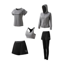 Load image into Gallery viewer, Women&#39;s Quick Dry Sportsuit Set Of 5PCs