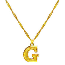 Load image into Gallery viewer, 18K Gold Plated Initial Letter Necklace