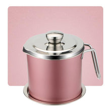 Load image into Gallery viewer, Stainless Steel Oil Strainer Storage Can