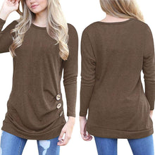 Load image into Gallery viewer, Women&#39;s Casual Long Sleeve Round Neck Shirt