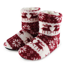 Load image into Gallery viewer, Christmas Fleece Indoor Boots