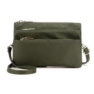 Multi-layer Nylon Crossbody Bag