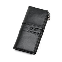 Load image into Gallery viewer, Women Genuine Leather Clutch Long Money Coin Purse