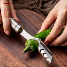 Load image into Gallery viewer, Stainless Steel Chili Corer Peppers Seed Remover