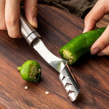 Load image into Gallery viewer, Stainless Steel Chili Corer Peppers Seed Remover