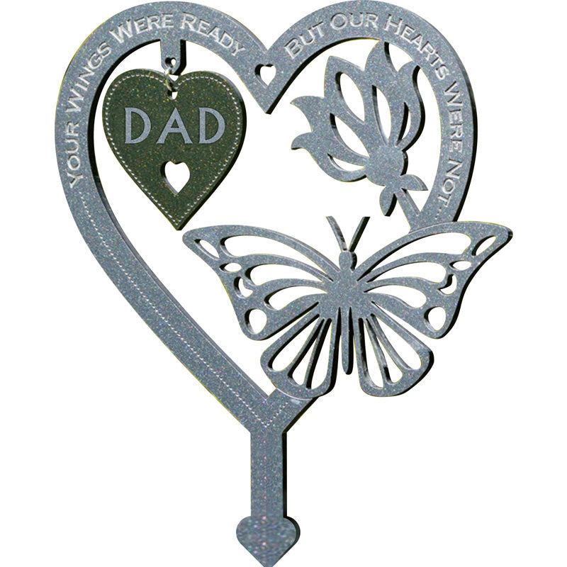 Memorial Gift Angel Feather Ornament - Garden Memorial Plaque