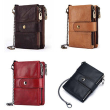 Load image into Gallery viewer, Anti-magnetic Tassel Leather Card Case Coin Purse