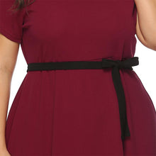 Load image into Gallery viewer, Plus Size Bow Belt Dress