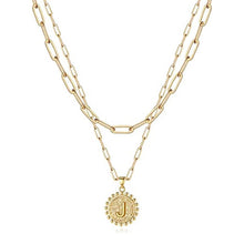 Load image into Gallery viewer, Gold Initial Necklaces for Women